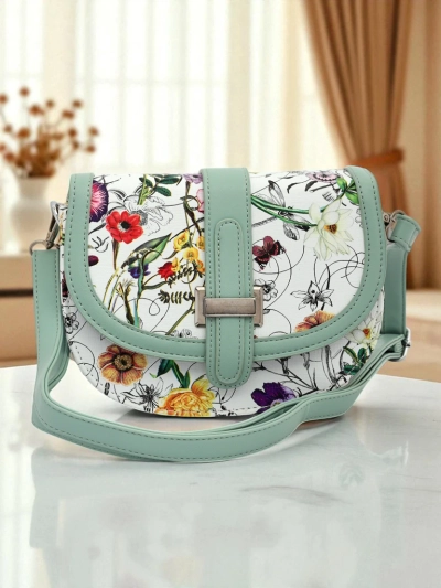 Royalfashion Women's Small Floral Faux Leather Handbag Ori Elle