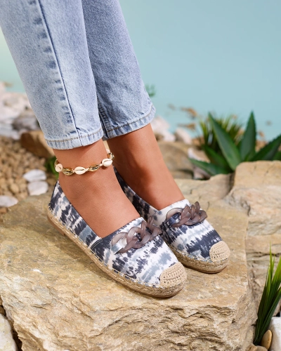 Royalfashion Mustad naiste espadrillid trükiga Serffio