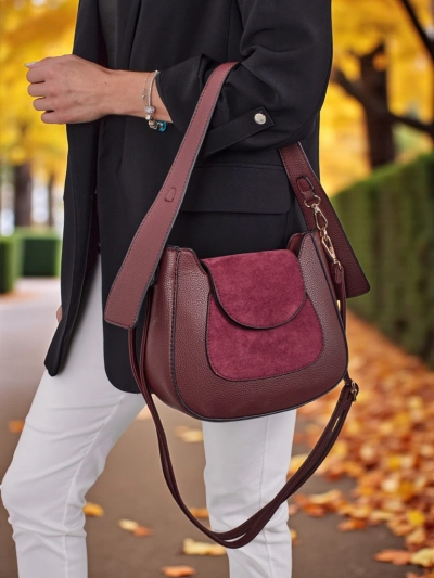 Small women's eco-leather handbag Golden Whisper