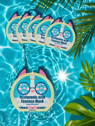 Тканевая маска для лица «Кот» с гиалуроновой кислотой — увлажняющая