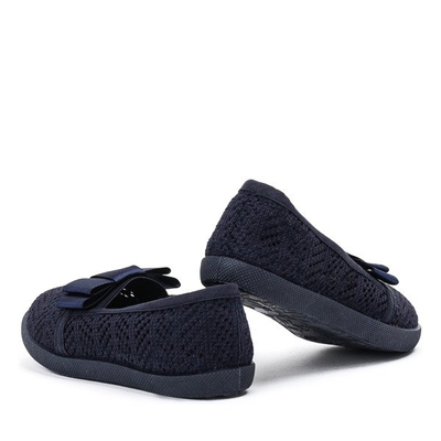 Navy blue girls' slip on sneakers Tabbi - Footwear