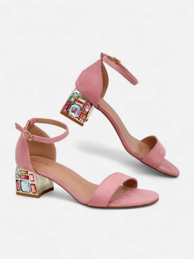 Royalfashion Women's sandals with decorative heel Ballou