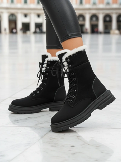 Женские ankle boots Royalfashion с мехом Nasaha