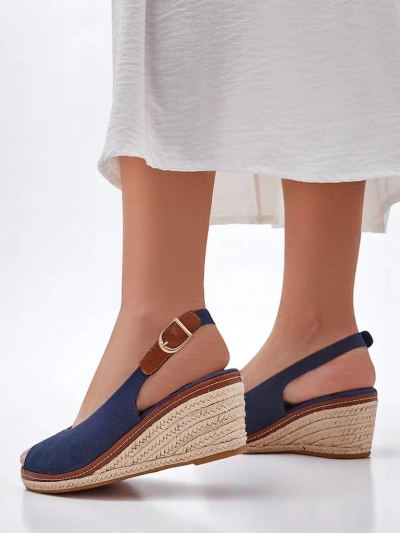 Royalfashion Women's wedge sandals with open toe Tafenis