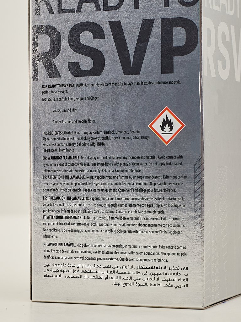 Вдохновленный парфюмированная вода для мужчин IXIX Ready to Platinum