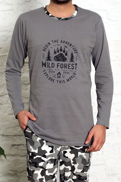 Meresinine ruuduliste pükstega meeste pidžaamad - Riietus