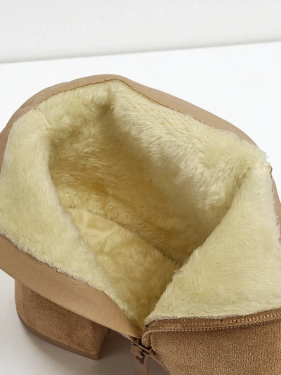 Naiste öko-seemisnahast saapad jämeda kontsaga Arshinea