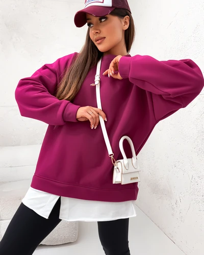 Royalfashion Cotton women's sweatshirt with removable bottom