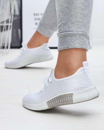 Valged naiste kangast spordijalatsid Vobbu- Jalatsid