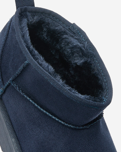 Royalfashion Navy blue short women's boots a'la snow boots Teritsi
