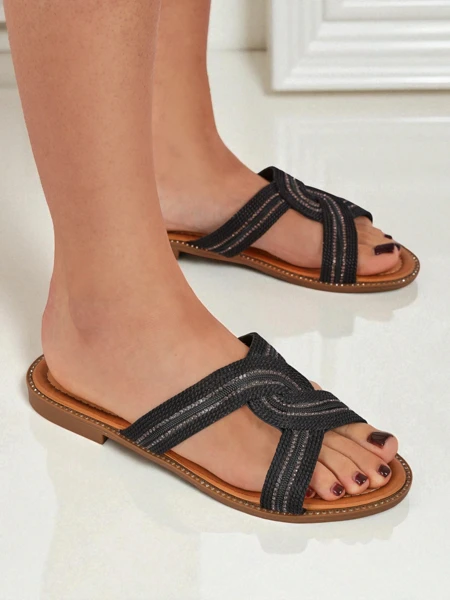 Royalfashion Женские шлепанцы плетеные Woven Breeze