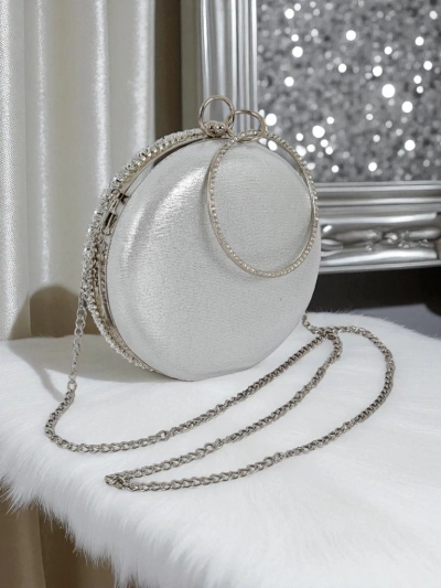 Royalfashion Women's Clutch Bag with Zirconia Elira Noir