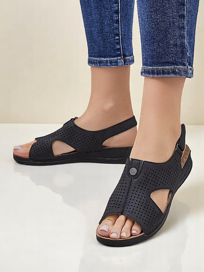 Royalfashion Women’s cut-out sandals Leminni