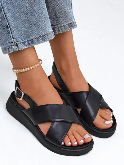 Royalfashion Women's Riva Star Chunky Sole Sandals