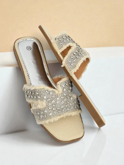 Royalfashion Women's sandals with rhinestones CrystalEase