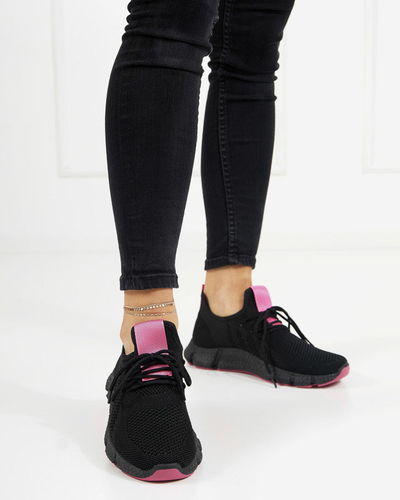 Black and fuchsia women's sports shoes Bommgi - Footwear