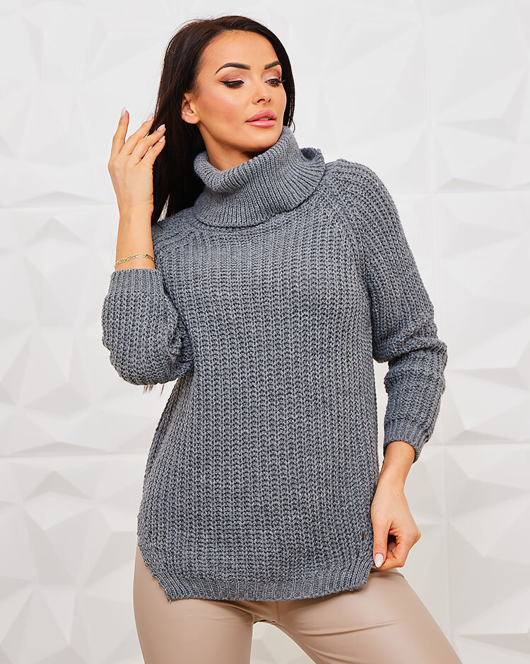 Royalfashion Hall naiste turtlenekaelusega kampsun