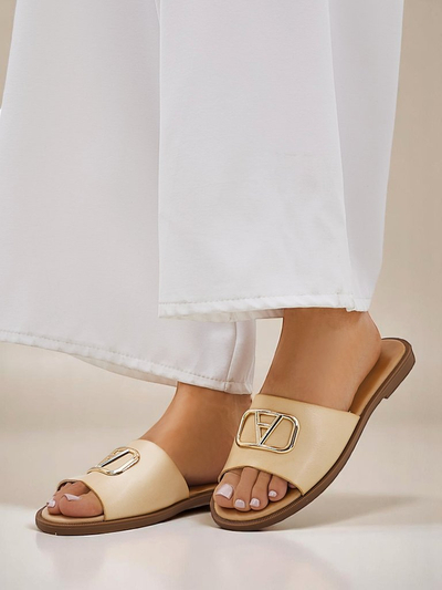 Royalfashion Women’s flat-soled Ohanna slippers