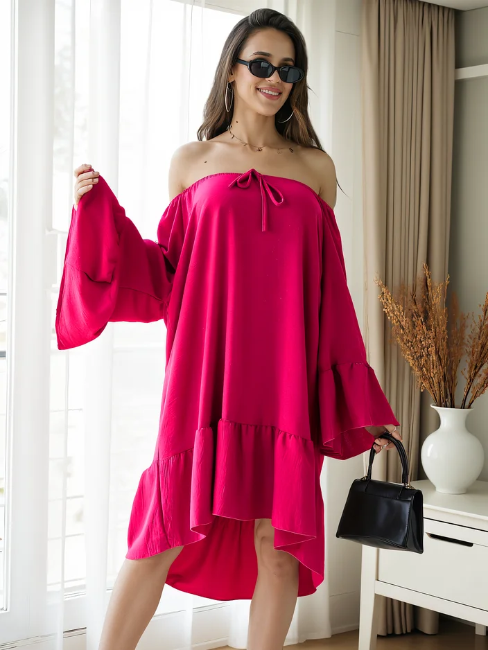 Royalfashion Naiste kleit a'la Hispaania volangidega oversized