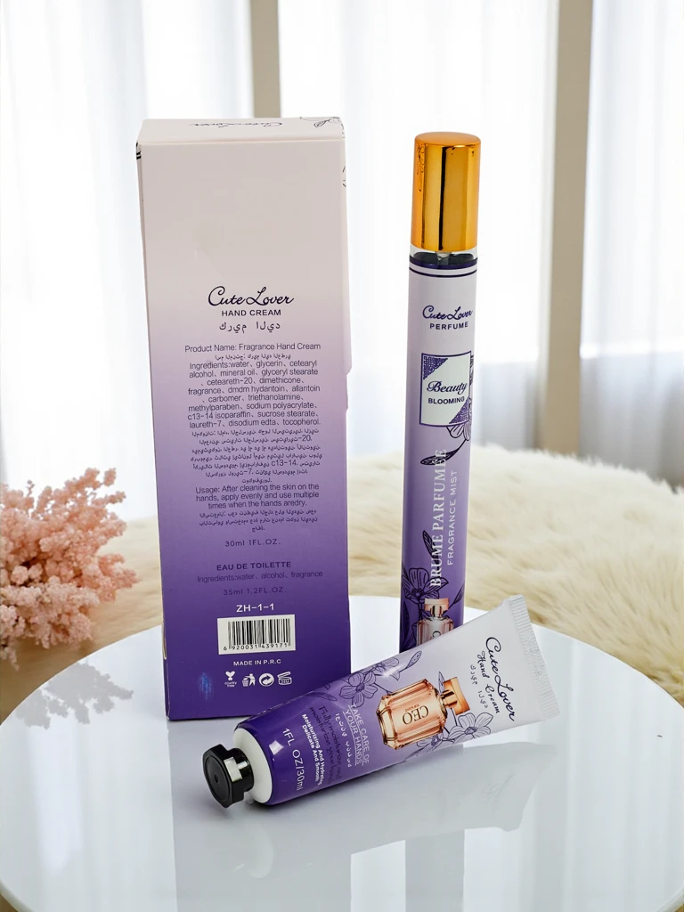 CaleoLuna Blooming Set – Hand Cream and Perfume, 30 ml, 35 ml