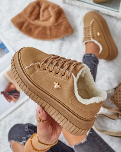 Royalfashion Утепленные женские кроссовки с мехом Noxu