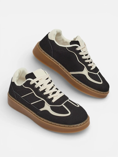 Flora Black Ecological Sports Women's Sneakers for Everyday Use