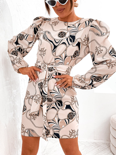 Royalfashion women's dress with decorative print