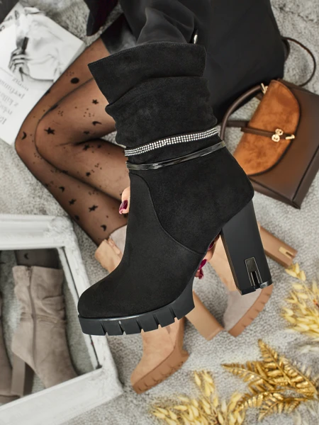 Naiste öko-seemisnahast plokk-kontsaga poolsaapad BrambleDusk