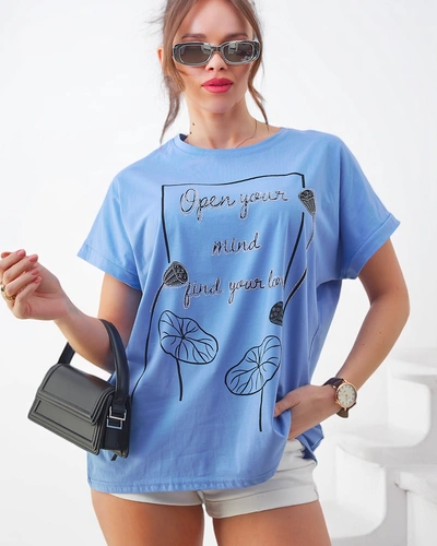 Royalfashion Women's cotton t-shirt with an interesting print