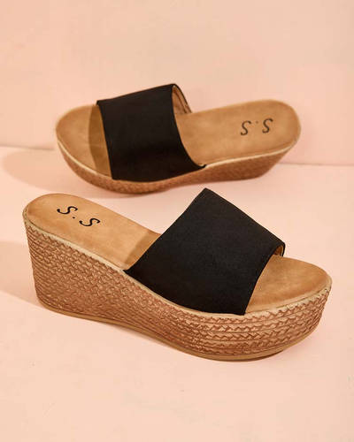 Royalfashion Women's flip-flops on a platform and anchor Albavia