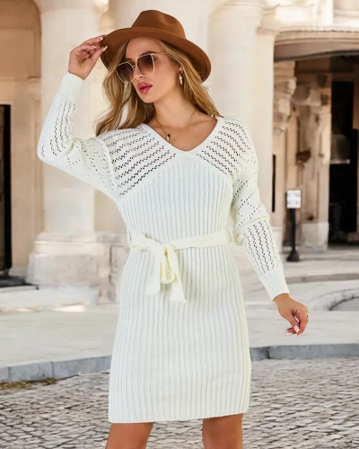 Royalfashion Naiste kampsunist kleit sidemetega