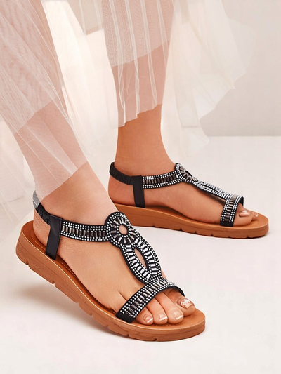 Royalfashion Женские сандалии с декоративными ремешками Ava Shine