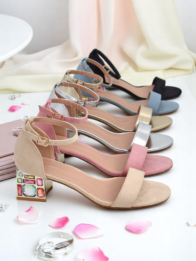Royalfashion Women's sandals with decorative heel Ballou