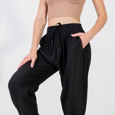 Black women's harem pants - Clothing