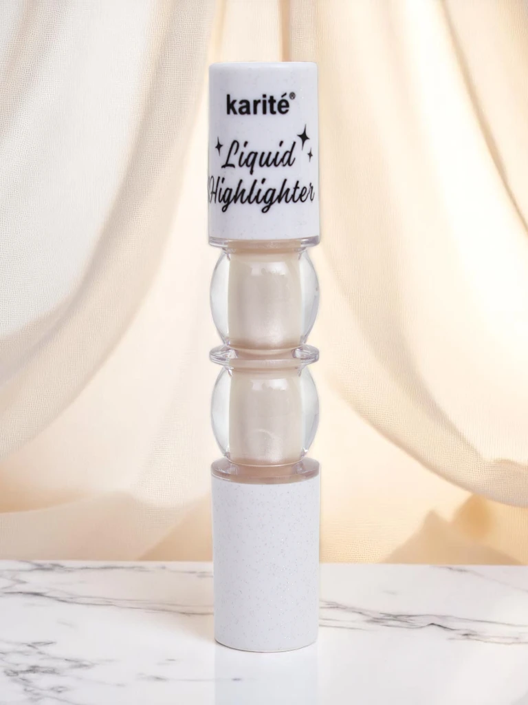 Liquid face highlighter with brush Pearl Glow