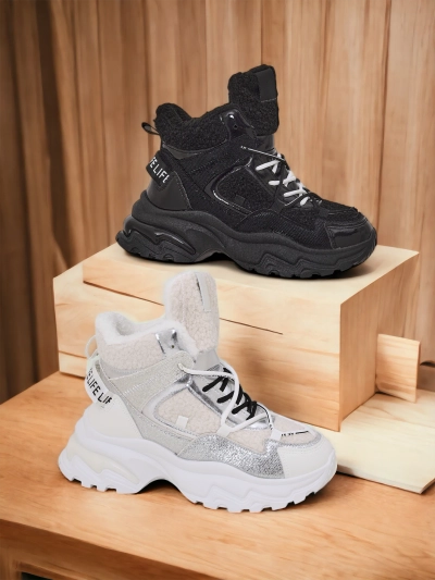 Royalfashion Kvinnors Sneakers med Varm Fodring Pieco