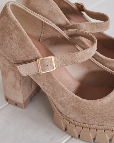 Royalfashion Naiste öko-suedist Elomma pumbad