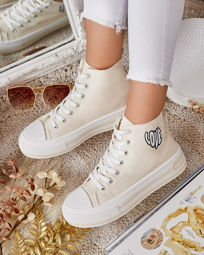 Royalfashion Women's sporty sneakers with print