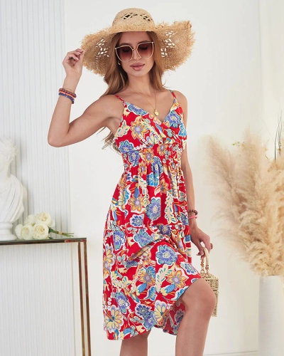 Женское хлопковое цветочное платье Royalfashion