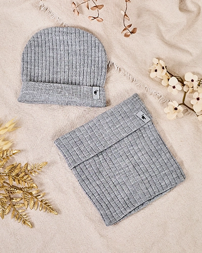 Royalfashion Winter Universal Set - beanie hat with snood