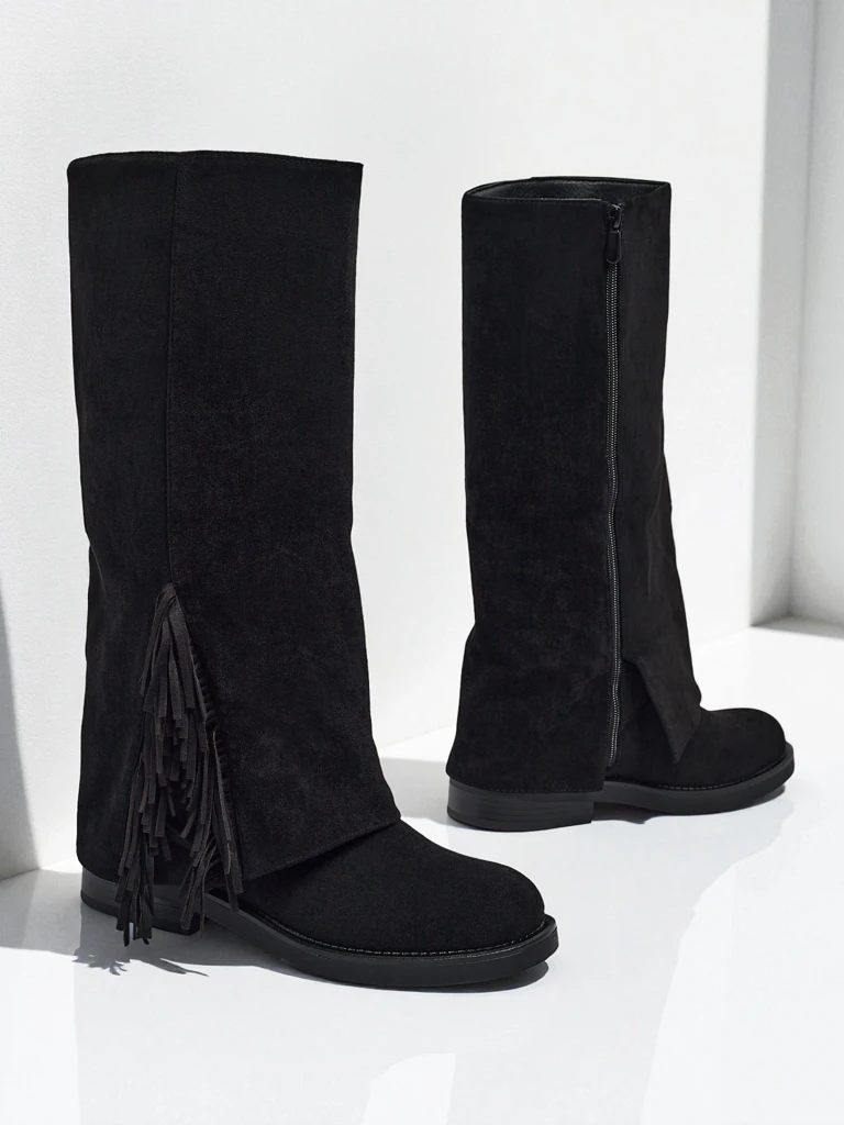 Naiste öko-seemisnahast saapad pealisega Ismara