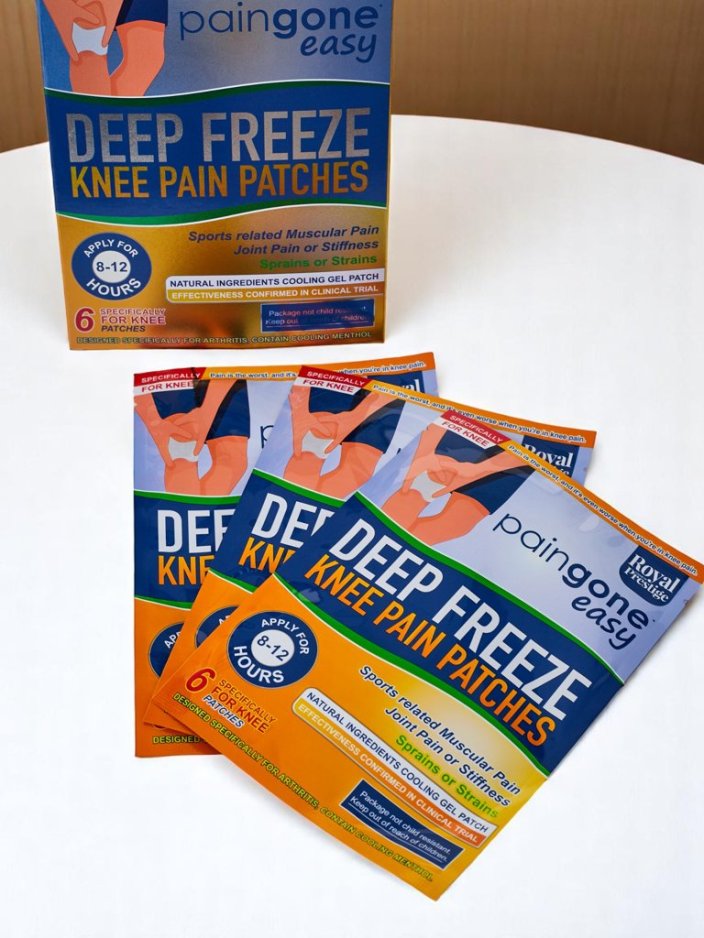Cooling pain relief patches for knees (6 pcs.)
