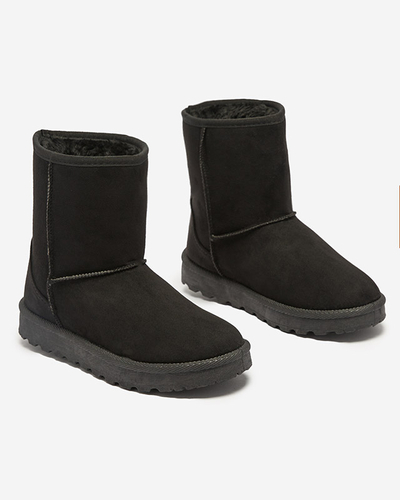 Naiste soojustatud öko-suedist lumesaapad mustad Xetik - Jalatsid