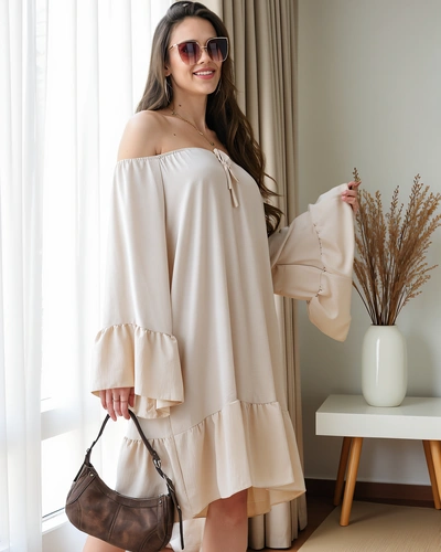 Royalfashion Naiste kleit a'la Hispaania stiilis volangidega, oversized