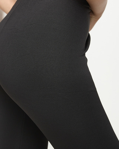 Black classic women's insulated leggings PLUS SIZE - Clothing