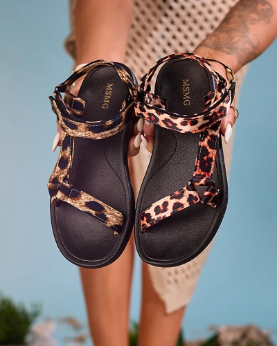 Royalfashion Beige women's sandals Leonno