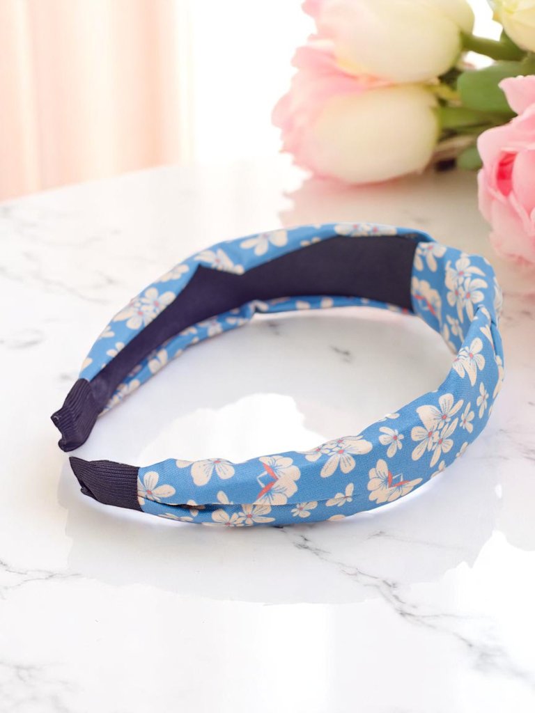 Royalfashion Hairband with braided floral design Florinda