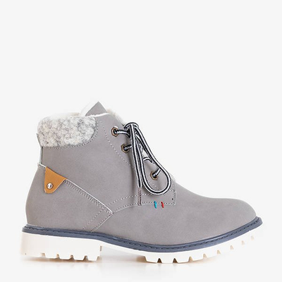 Gray boys' insulated boots Tiptop - Footwear