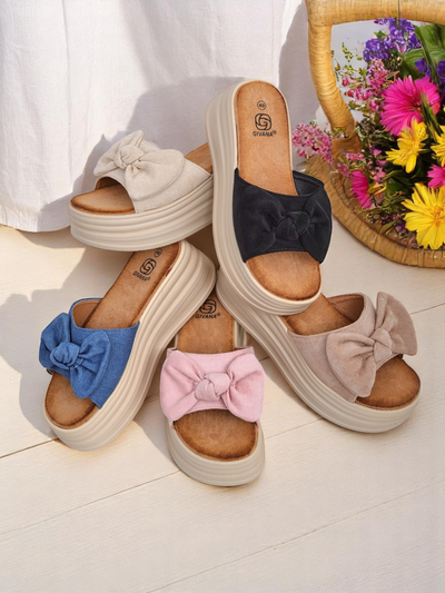 Royal Fashion Women's Platform Slides Givan