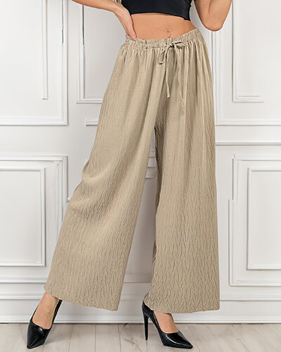 Royalfashion Женские широкие плиссированные брюки